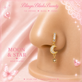 BLING'D OUT MOON & STAR NOSE RING