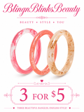 3PC PINK JELLY BANGLE SET