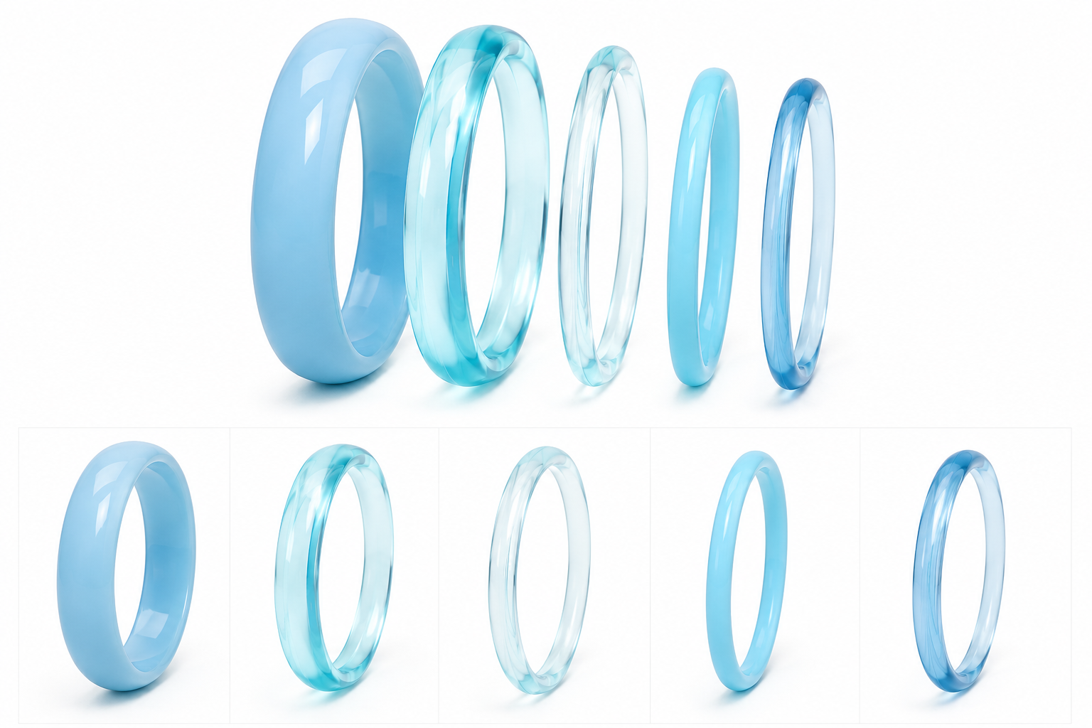 RANDOM 6 BLUE BANGLES