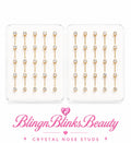 6x25$ 2.0 mm CRYSTAL STUD (STRAIGHT)