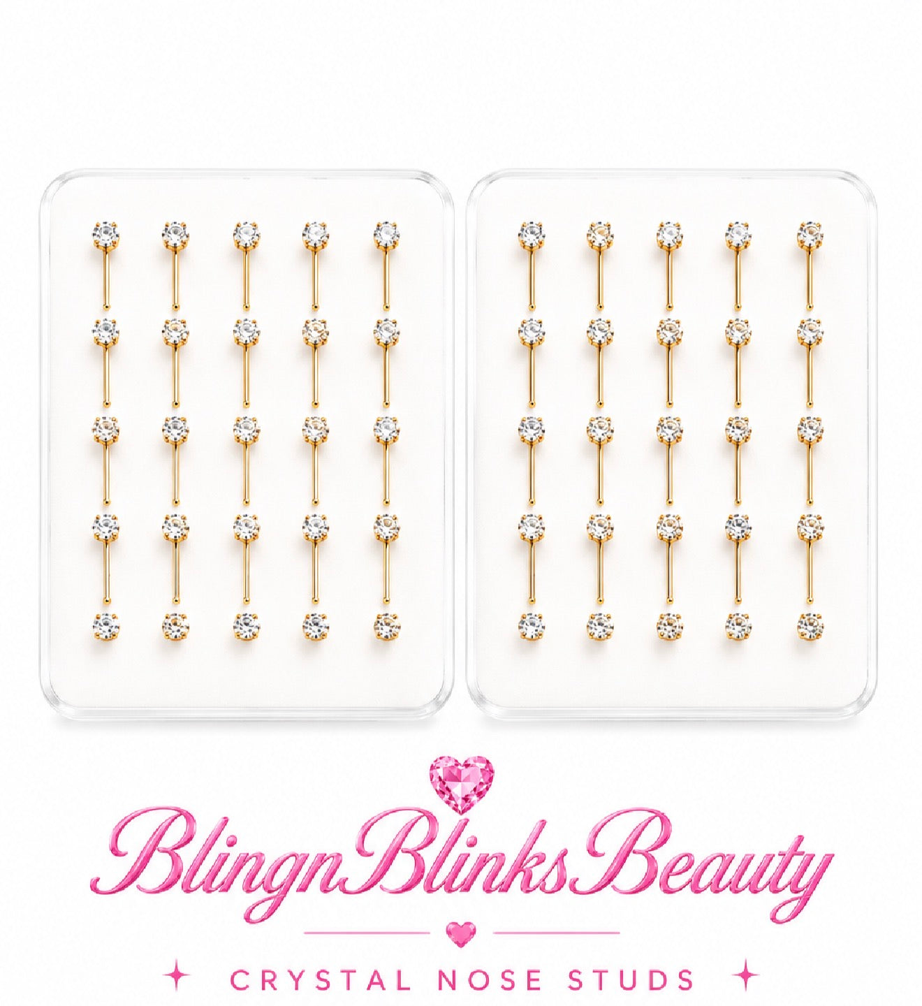 6x25$ 2.0 mm CRYSTAL STUD (STRAIGHT)