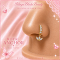 BLING'D OUT ANCHOR NOSE RING