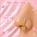 BLING'D CRYSTAL BUTTERFLY NOSE RING